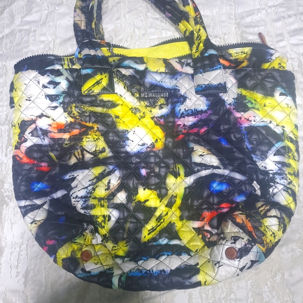 MZ WALLACE Graffiti Print Medium Metro Tote